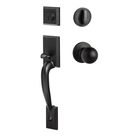 Sure-Loc Hardware Sure-Loc Hardware Madison Handleset, Tahoe Handleset Trim, Flat Black MA507-TA FBL